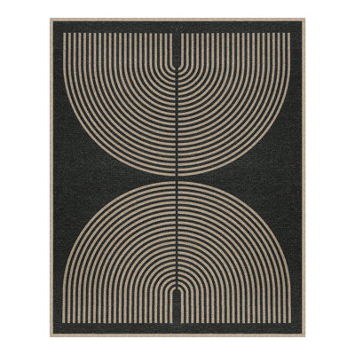 Tapis de jute moderne pour l'extérieur