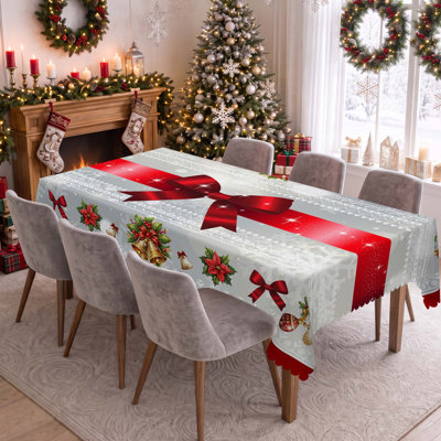 Nappe en polyester de luxe à motif floral lavable