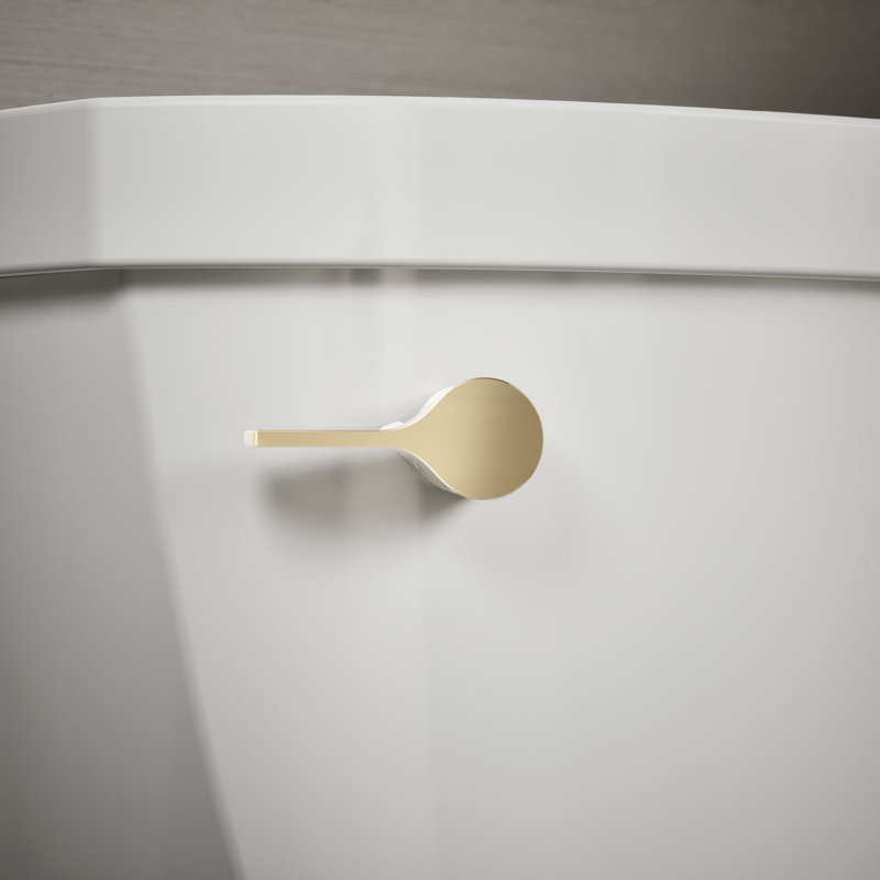 Left-Hand Trip Lever, Vibrant French Gold