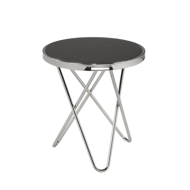 Table d'appoint Avery, Chrome