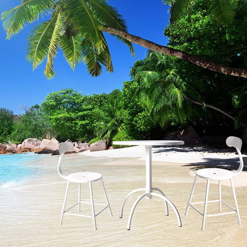 Ensemble bistro rond pour 2 personnes, L 27,56 po x H 29,5 po