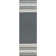 Rodgers Hand Woven Flat Weave Wool/Cotton Striped Rug in Dark Gray