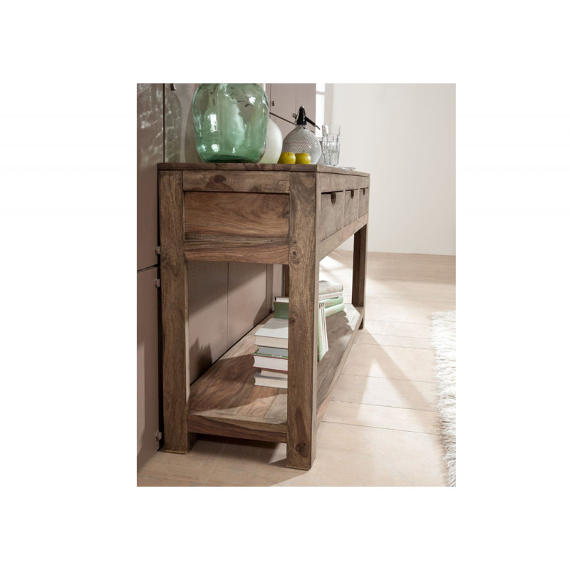 Nature 140cm Solid Wood Console Table
