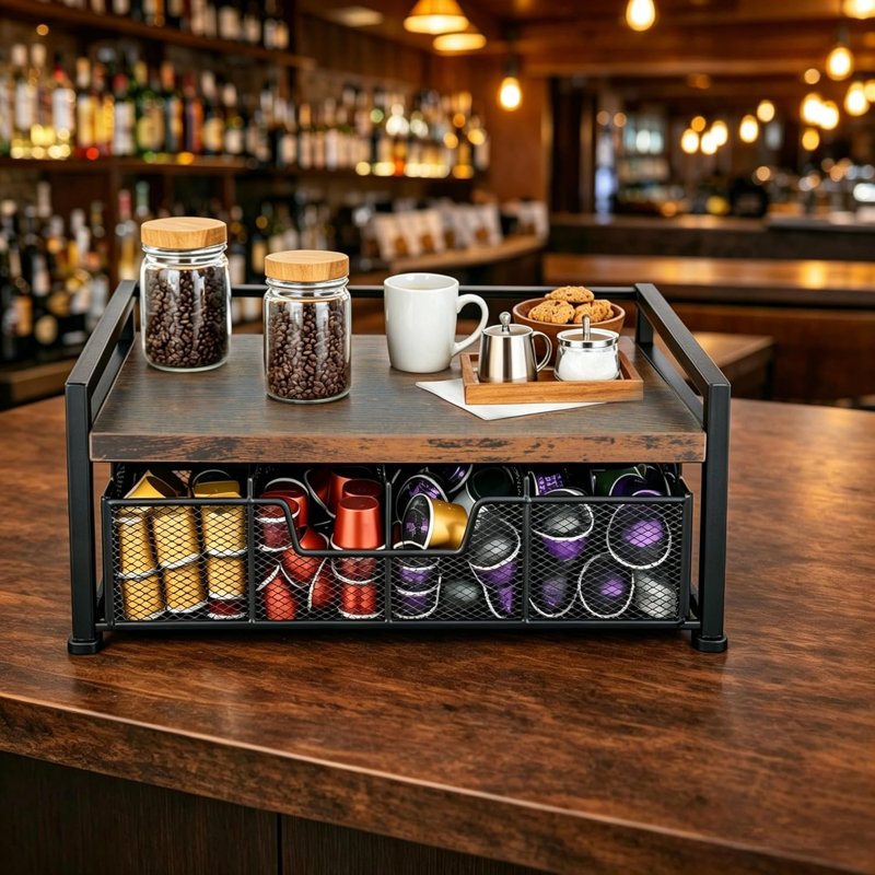 Boîte à thé avec rangement et sachet de thé