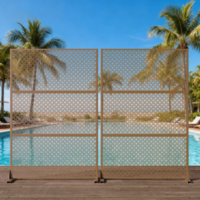 6 ft. H x 4 ft. W Metal Privacy Screen Set Of 2
