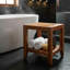 Banc de douche teck l 16,75" Yemanja