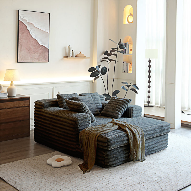 Chaise longue d'intérieur, Gris foncé