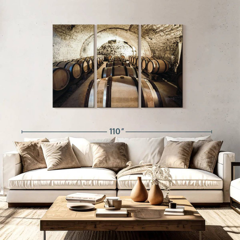 Yarlin Ancient Wine Cellar, 48" H x 74" W