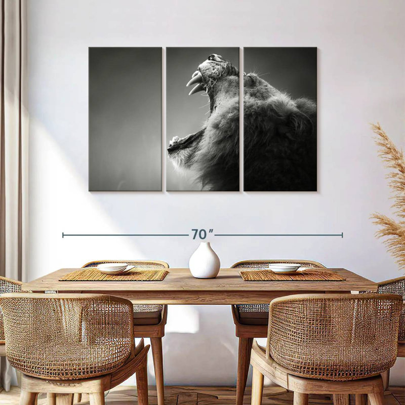 Lion Maw, 36" H x 57" W