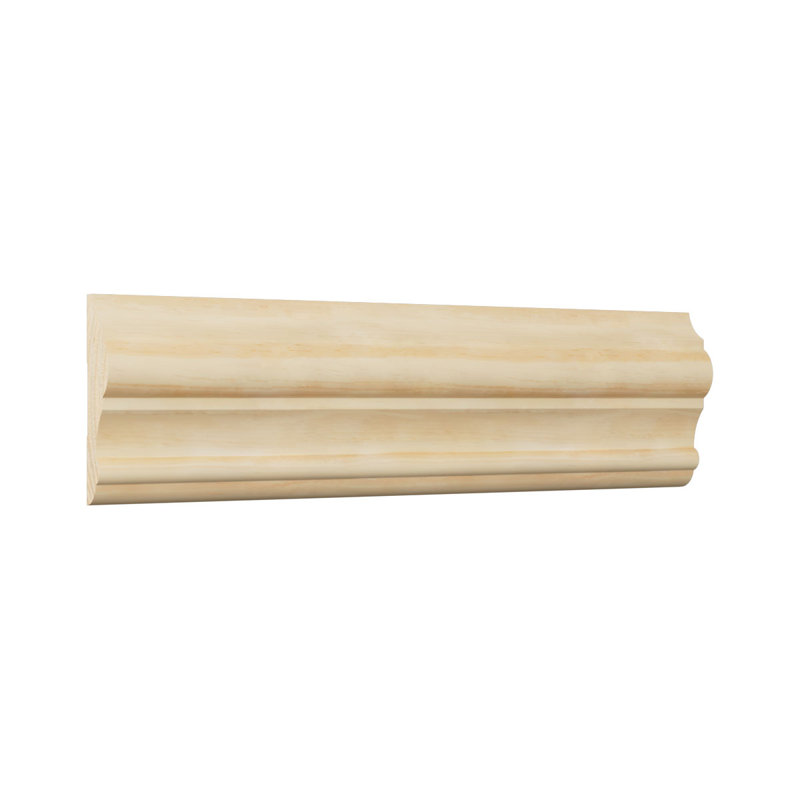 Moulure de chaise en bois massif l 1 po x l 3 1/2 po x L 96 po Wm397, Pin