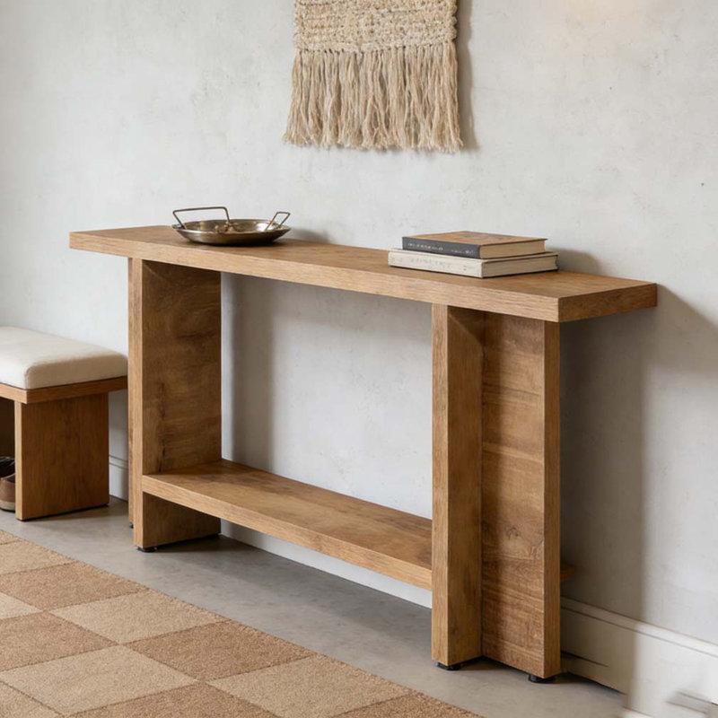 Double-Layer Storage Sofa Table