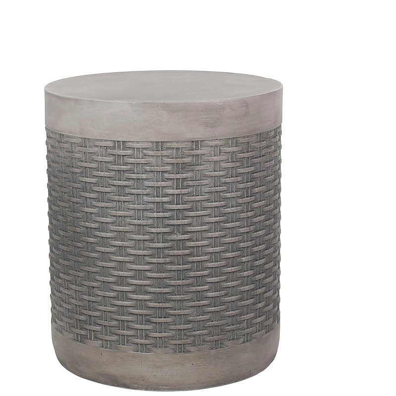 Table d'appoint d'extérieur ronde en béton