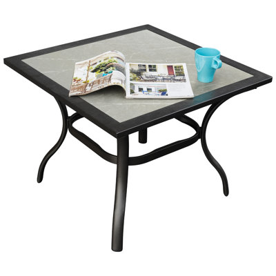 Table de bar d'extérieur carrée L 27 po x l 27 po Lakista