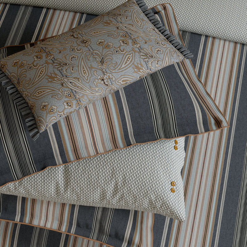 Oscar Cotton Duvet Cover Set, King Size Duvet Cover + 2 Pillowcases