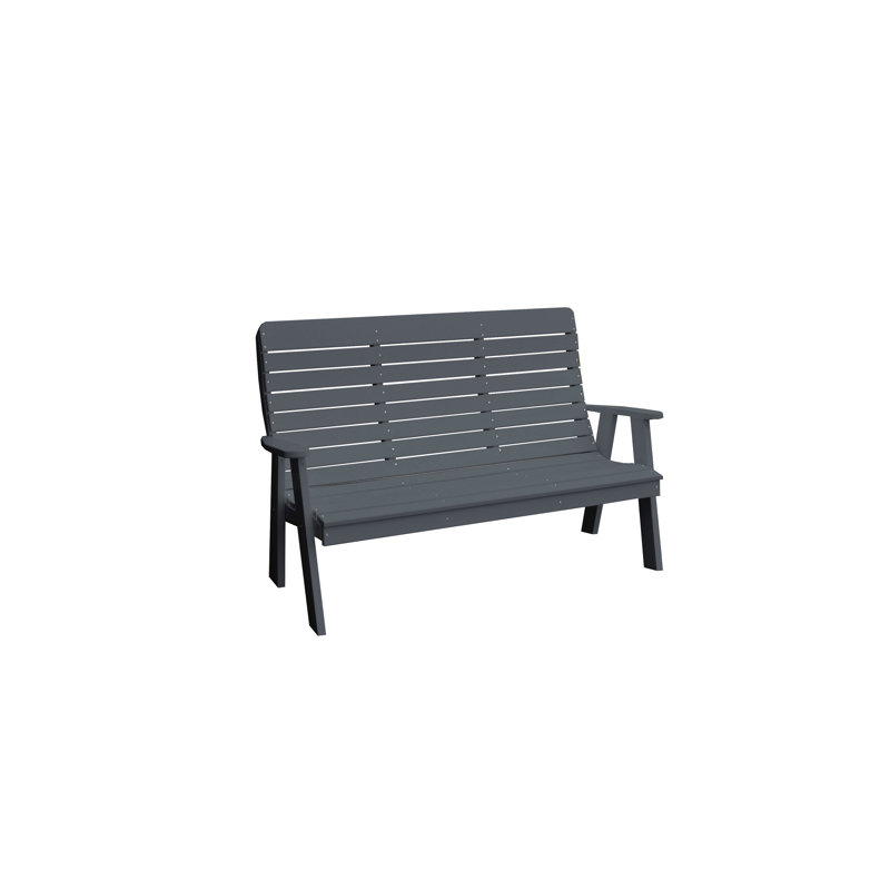 Banc de jardin 4 'Winston, Gris foncé