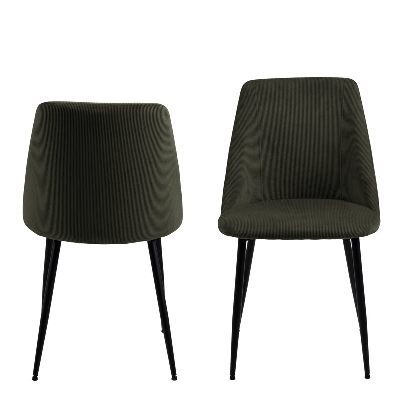 Manohar 48.5cm H Upholstered Side Chair, Olive Green
