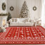 Tapis de Noël cerf rouge antidérapant lavable-66208802