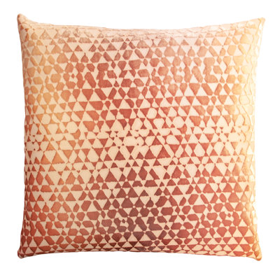 Triangles Square Velvet Pillow Cover & Insert