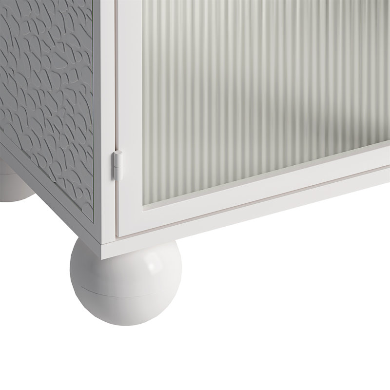 45.28" H Storage Cabinet, White