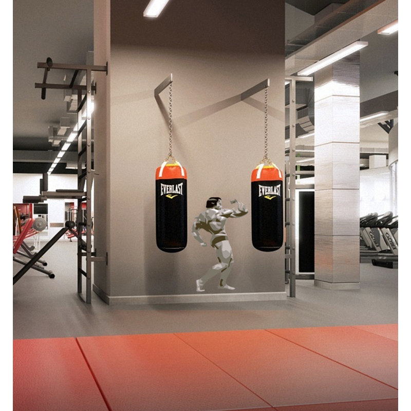 Adhésif décoratif Polygonal Gym, H 22 po x l 46 po