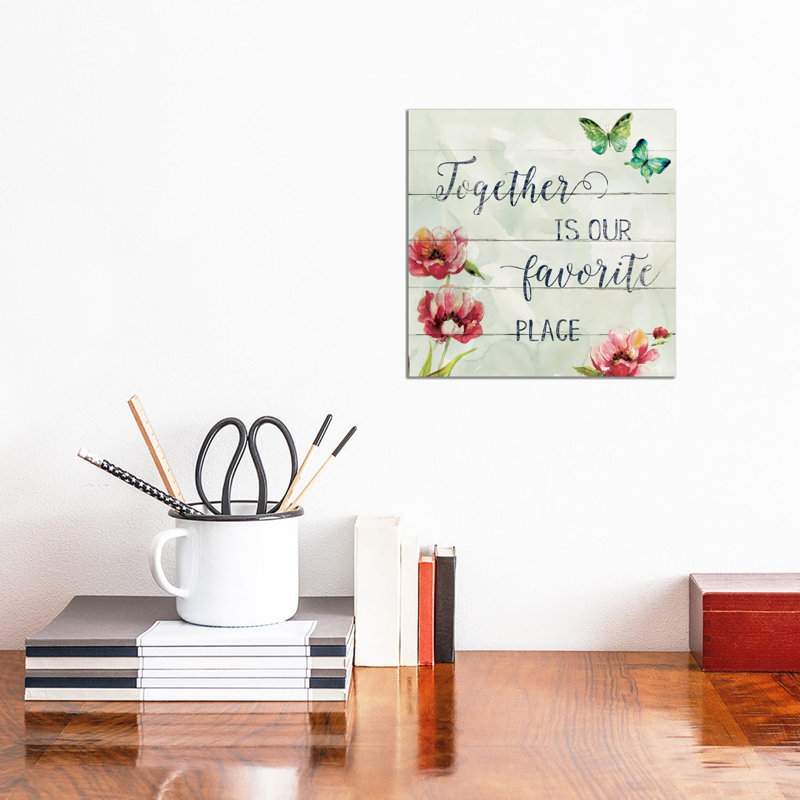 Favorite Place 1 Piece Wrapped Canvas Wall Art, 30.48 cm H x 30.48 cm W