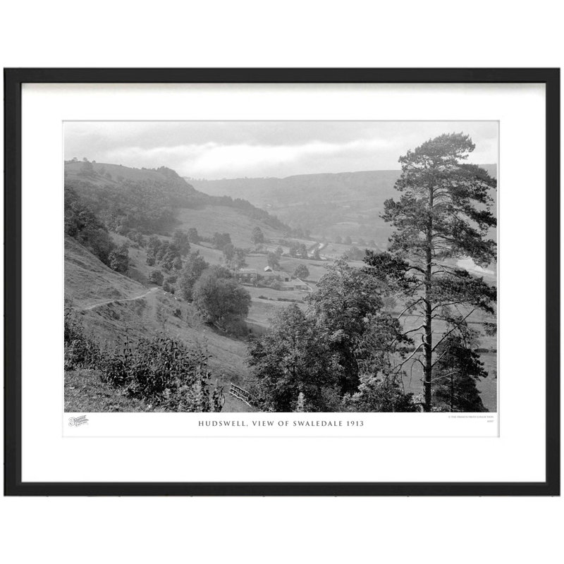 Hudswell, View Of Swaledale 1913 - Single Picture Frame Print, 28cm H x 36cm W x 2.3cm D
