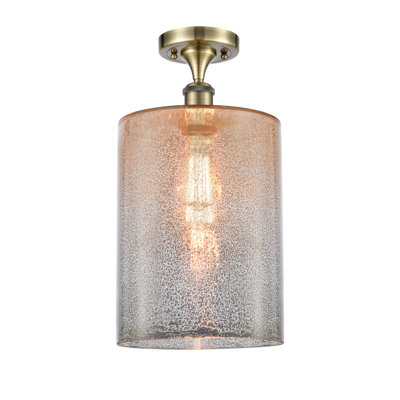 Plafonnier semi-encastré 1 lumière 9 po Heiman