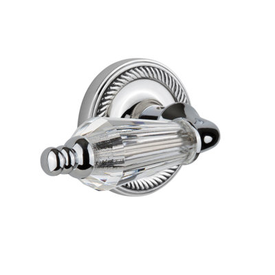 Rope Rosette Privacy (Bed & Bath) with Parlour Lever