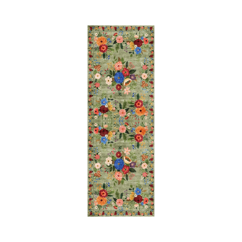 Floral 60cm X 180cm Area Rug