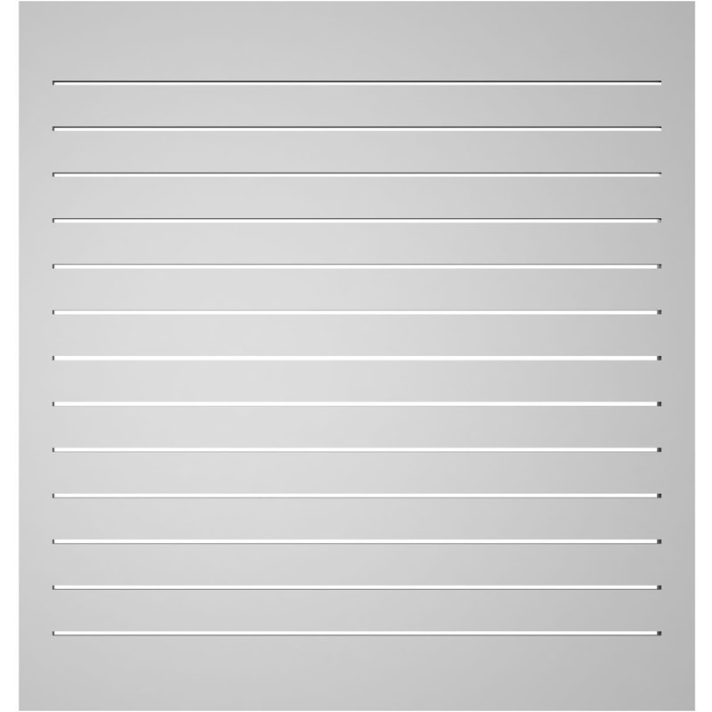 Évent à pignon fonctionnel en uréthane rectangulaire à fixation en surface, brun clair apprêté, H 20 po x l 42 po x P 1,5 po