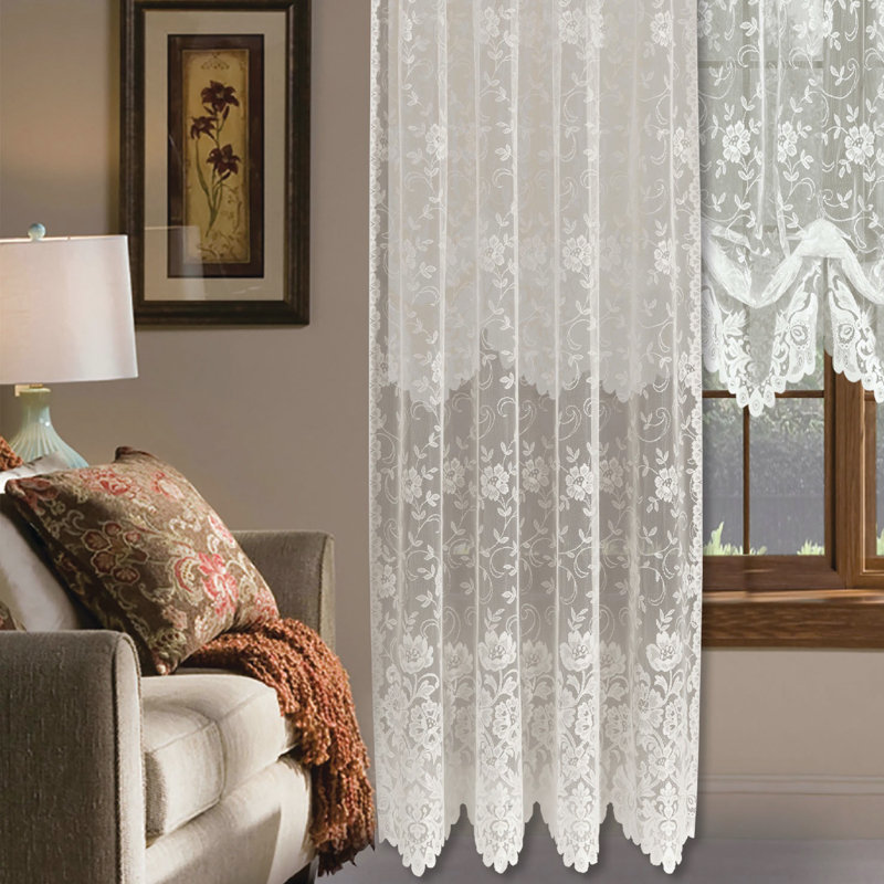 Salcombe Semi Sheer Curtain Single Panel, 56" W x 95" L