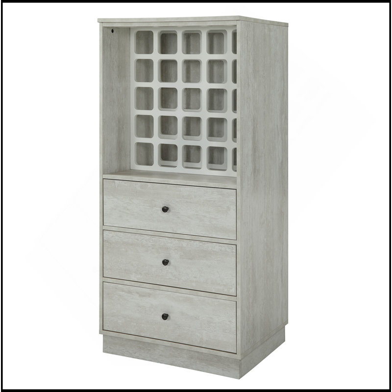 Armoire à vin en bois exquise avec plusieurs options de rangement pour une organisation ultime