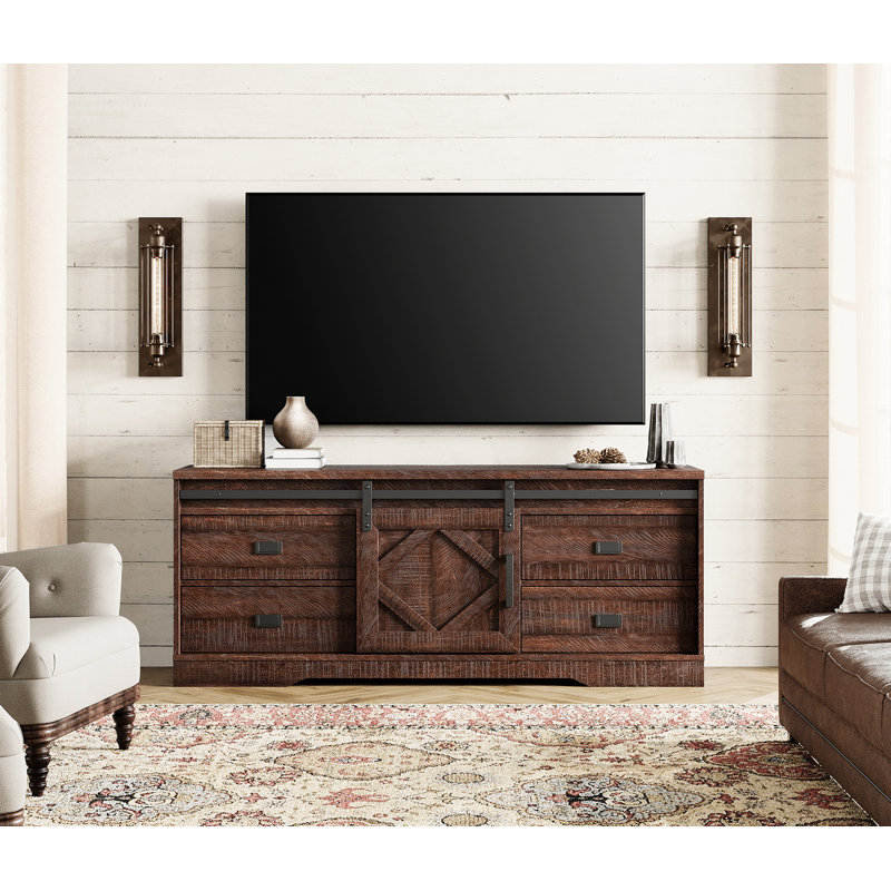 Meuble télé pour téléviseur de 65 po ou moins Glenford Sudbury, Brun