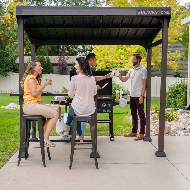 Blackstone 8 ft. x 5 ft. Steel Griddle Grill Gazebo and Pavilion