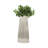 Decorative Ribbed Vase with Ribbed Finish for House Accents - Minimalist Tall Flower Vase for Console Table, Entryway, or Dining Room Decor-1139233772-1139232787