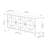 Modern Console Table with Soft-Close Hinges, Anthracite Finish, 72.3 x 30.5 x 13.8 inches | 100% Melamine Coated Particle Board, Thickness: 0.7 inches | Push to Open Doors, Stylish & Functional for Entryway or Living Room