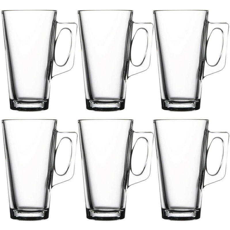 Anquetta Glass Coffee Mug,  Set of 6