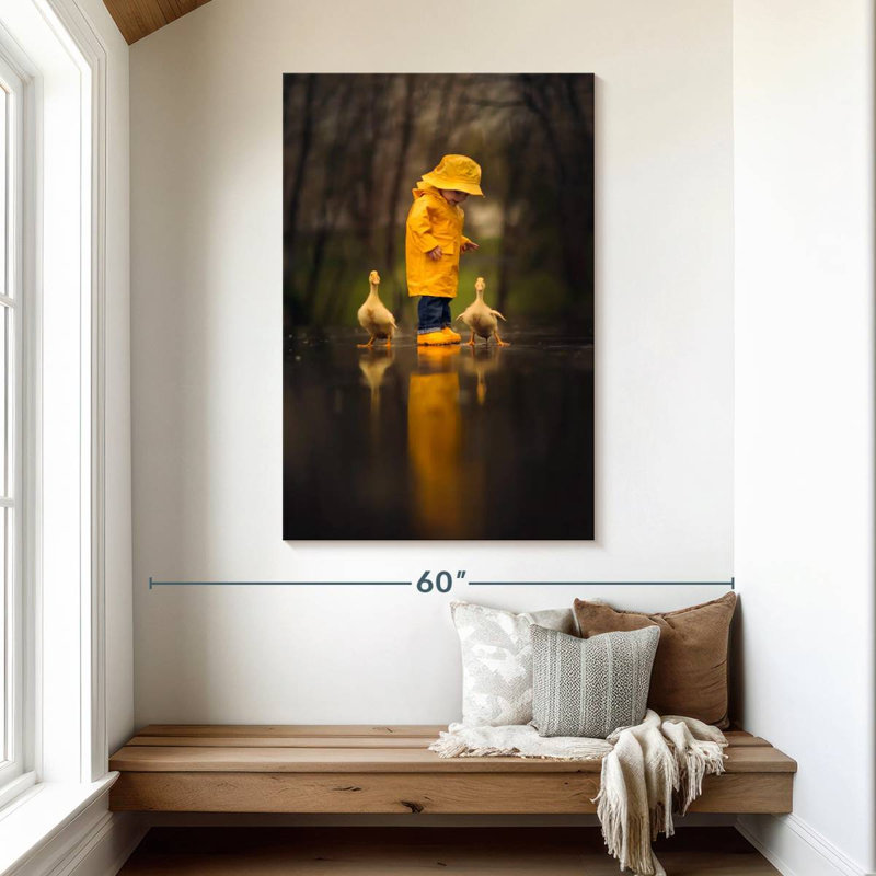 Brampt Boy With Ducks, 48" H x 32" W