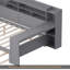 Lit de jour en bois avec tablettes de rangement, lit multifonctionnel avec lit gigogne et bureau d'étude-905107621-894267285