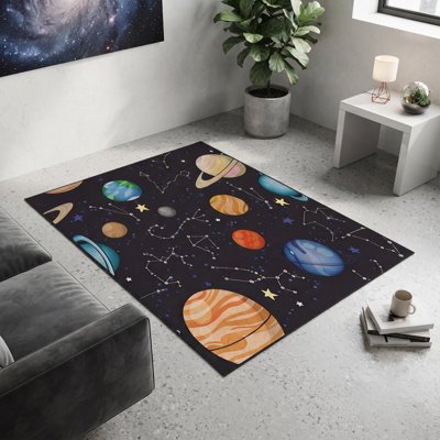 Tapis multicolore Cosmic Voyage