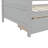 Twin Size Pine Wood Daybed with two Storage Drawers ,Grey-2015372813