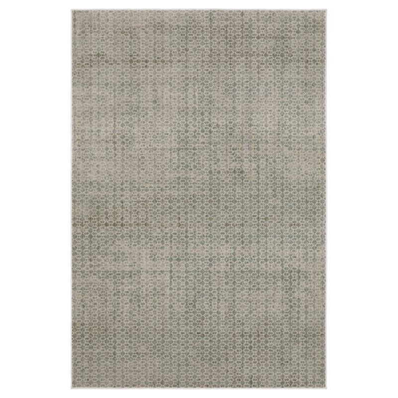 Michels Distressed Abstract Grey/ Blue Area Rug, Rectangle 5'3" x 7'7"
