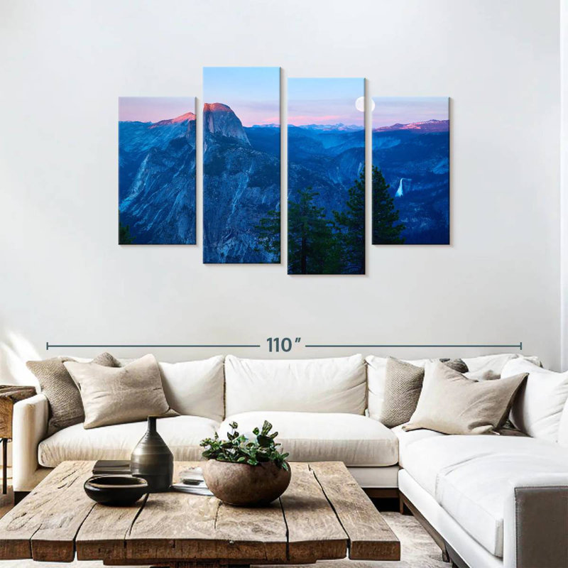 Alvord Yosemite au lever de la lune, H 48 po x l 75 po