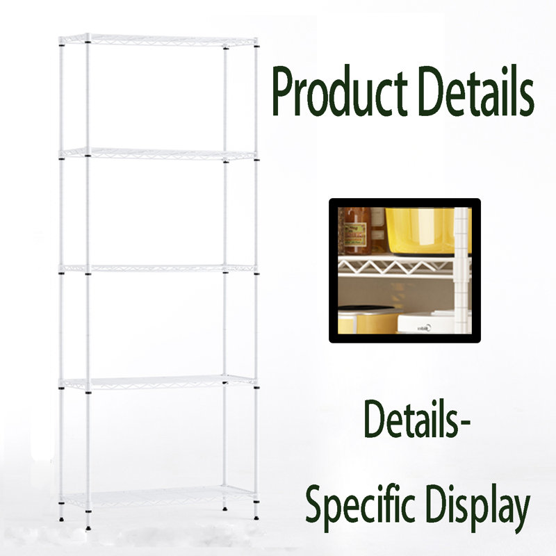 Support de rangement Boudot, H 70,86 po x l 42 po x P 18 po, Blanc