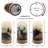 Flameless Flickering Led Candles with Hemp Rope and 6H Timer,(D3 x H6)