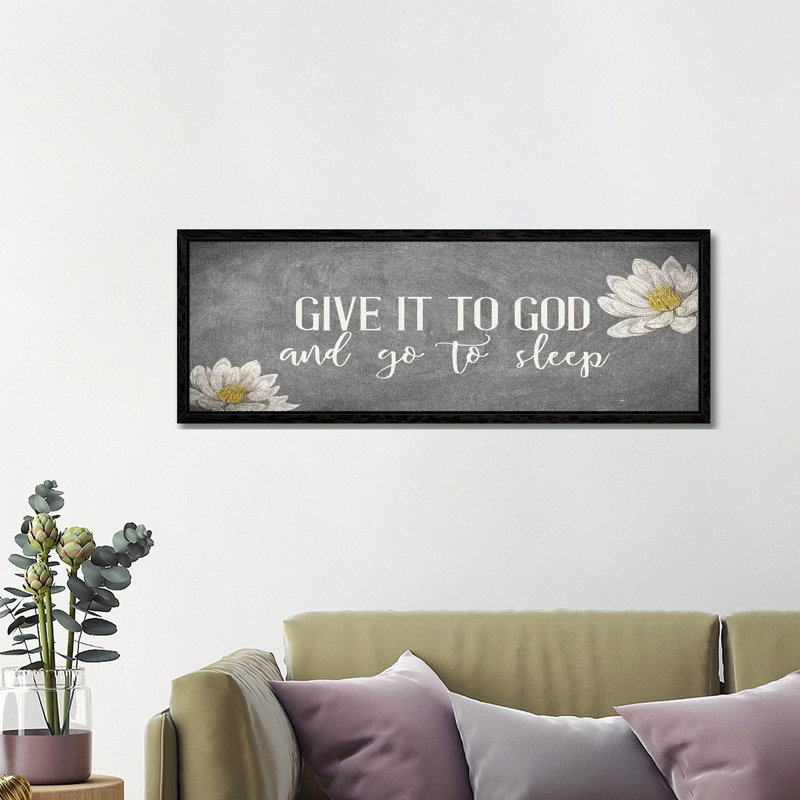Give It II by Kimberly Allen - Panoramic Print on Canvas, 121.92 cm H x 40.64 cm W, Black Framed