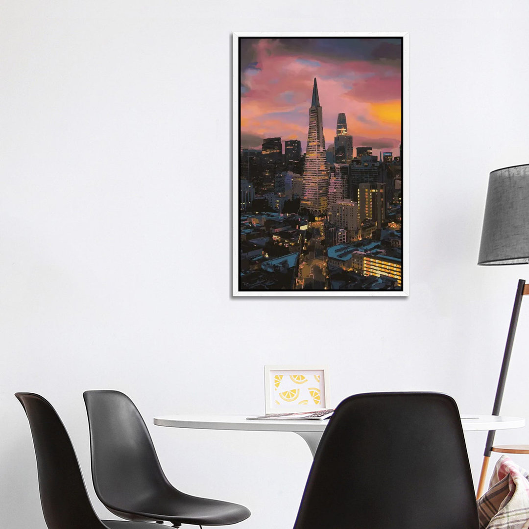 Transamerica Pyramid von Marco Barberio - Galerie-verpackte Leinwand Giclée auf Leinwand