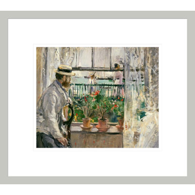 Eugene Manet (1834-92) on the Isle of Wight by Berthe Morisot - Framed Giclee Print