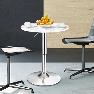 Mcnatt Round Dining Table with Steel Base