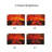 Remote-controlled Freestanding Electric Fireplace With 3d Flame Effect